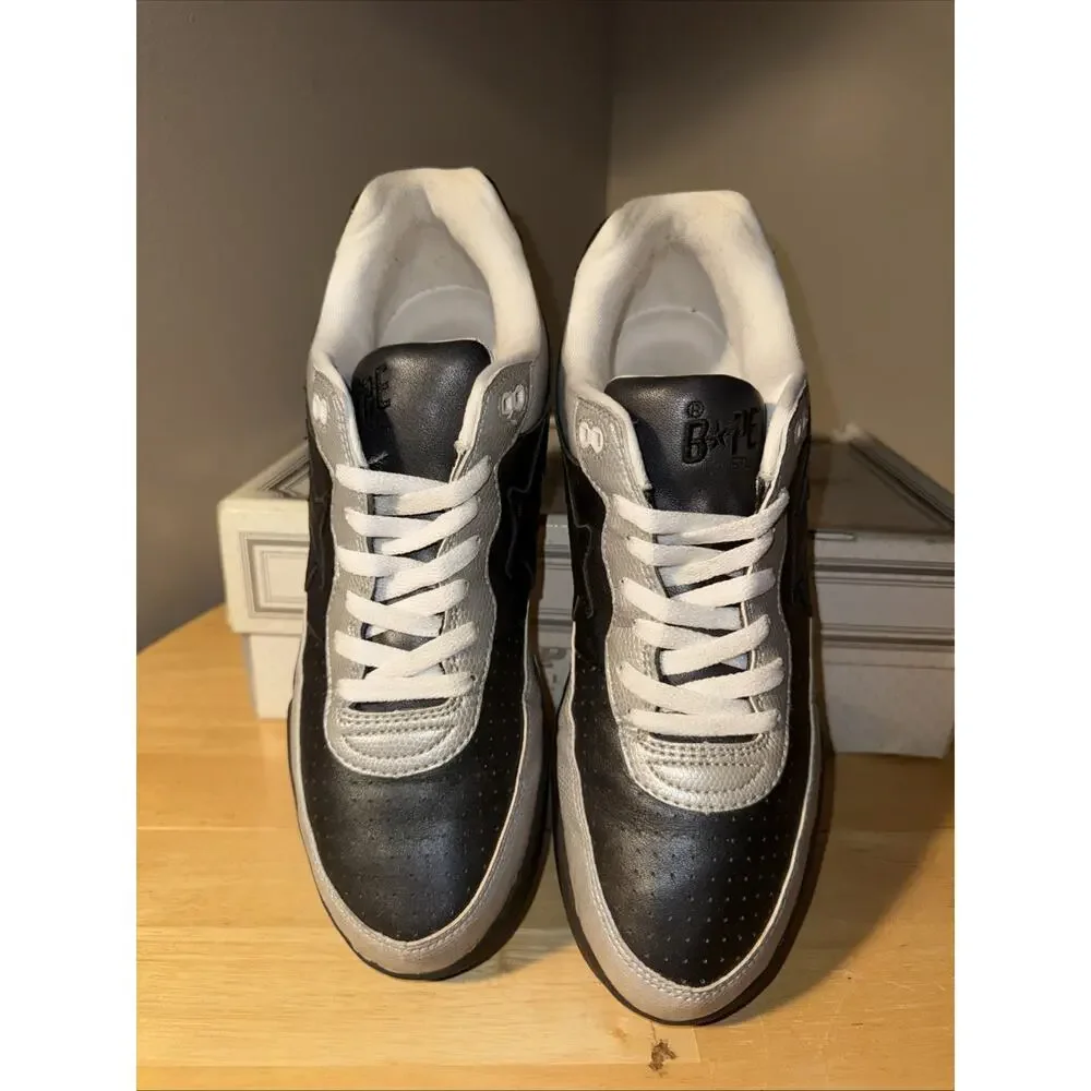 Size 11 Bape RODSTA Snakeskin Black Grey White OG BOX